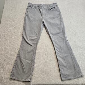 Lands' End Mid-rise Bootcut Corduroy Pants Slate Gray Women's Size 14